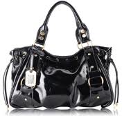 Manufacturers Exporters and Wholesale Suppliers of Glossy Black Leather bags  Kolkata West Bengal